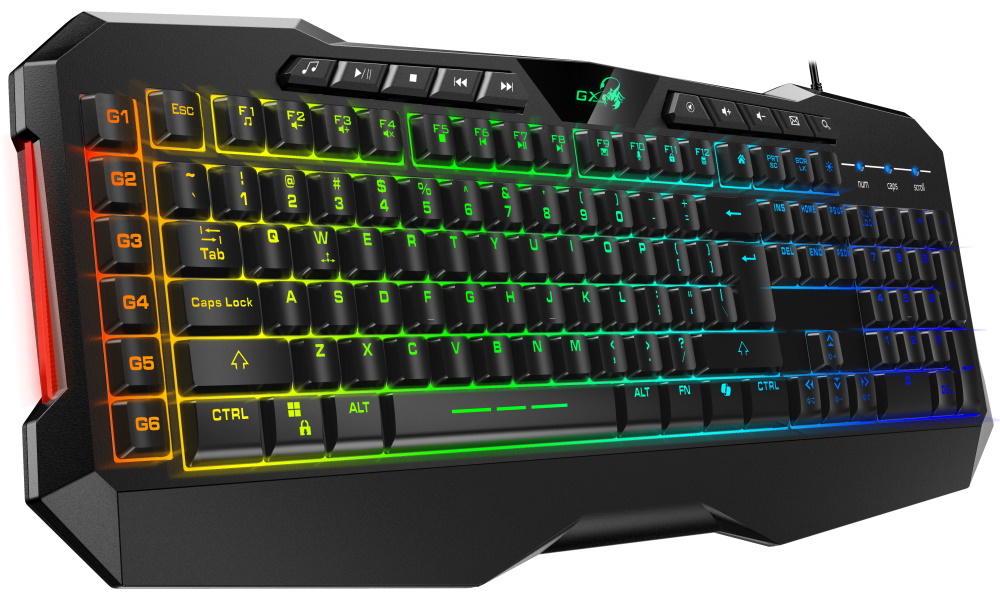 GENIUS GX GAMING Scorpion K11 Pro/ drátová/ Copilot/ podsvícená/ USB/ černá/ CZ+SK layout
